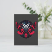 Kosmische Moth - Art Folklore Mothman Postkarte (Stehend Vorderseite)