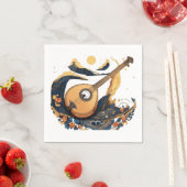 Kosmische Musik Serviette (Beispiel)