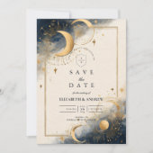 Kosmische Nacht Hochzeit Save The Date (Vorderseite)