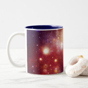 Kosmische Nebel-Kunst, Galaxien-Farben für Weltrau Zweifarbige Tasse