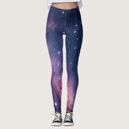 Kosmische Nebel-Nahtlos-Muster für All-Over-Print  Leggings