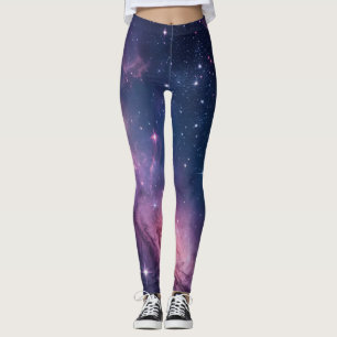Kosmische Nebel-Nahtlos-Muster für All-Over-Print Leggings