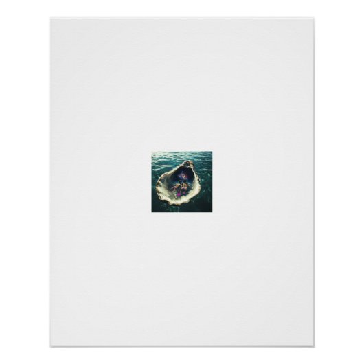 Kosmische Nebel Nautilus-Schale Poster (Vorderseite)