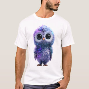Kosmische Nebelgalaxie-Eulen-Männer T-Shirt