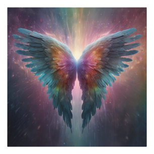 *~*Kosmische Neonblasen Angel Wings AP78 Fotodruck