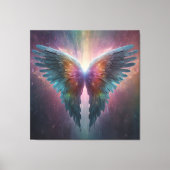 *~*Kosmische Neonblasen Angel Wings AP78 Leinwanddruck (Vorderseite)