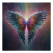 *~*Kosmische Neonblasen Angel Wings AP78 Poster (Vorderseite)