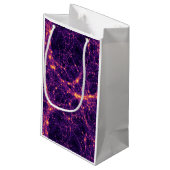 Kosmische Netz Kleine Geschenktüte (Rückseite Schrägansicht)