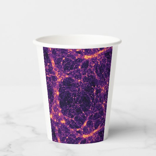 Kosmische Netz Pappbecher (Vorderseite)
