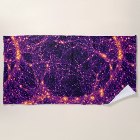 Kosmische Netz Strandtuch (Vorderseite)