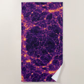 Kosmische Netz Strandtuch (Vorderseite)