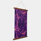 Kosmische Netz Wandteppich Mit Holzrahmen (Gewinkelt)