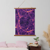 Kosmische Netz Wandteppich Mit Holzrahmen (Schlafzimmer)