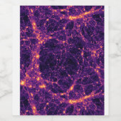 Kosmische Netz Weinetikett (Einzelnes Label)