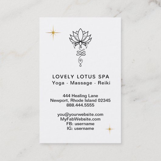 *~* Kosmische Nirvana Sacred Geometry Lotus Busine Visitenkarte (Rückseite)