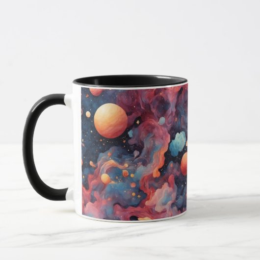 Kosmische Odyssee: Ätherische Nebula-Galaxie Tasse (Links)