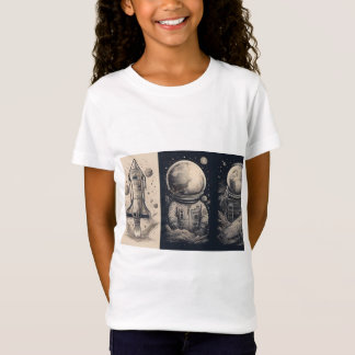 Kosmische Odyssee: Silhouetten der Himmelskörper T-Shirt