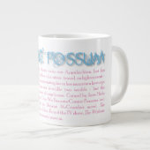Kosmische Opossum-Tasse - Blau Jumbo-Tasse (Vorderseite Rechts)