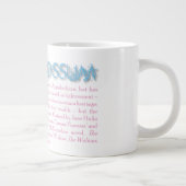 Kosmische Opossum-Tasse - Blau Jumbo-Tasse (Rechts)