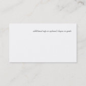 Kosmische Orbe und Sterne Visitenkarte (Rückseite)