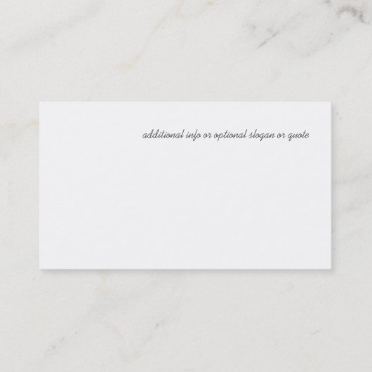 Kosmische Orbe und Sterne Visitenkarte (Rückseite)