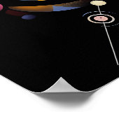 Kosmische Orbit Geometrie - Abstrakte Kreise- und Poster (Ecke)