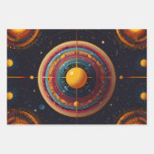 kosmische Orbit Geschenkpapier Set (Vorderseite 3)