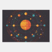 kosmische Orbit Geschenkpapier Set (Vorderseite 3)
