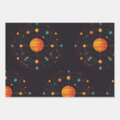 kosmische Orbit Geschenkpapier Set (Vorderseite 2)