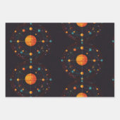 kosmische Orbit Geschenkpapier Set (Vorderseite)