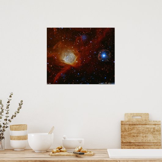 Kosmische Ornamente Poster (Küche)