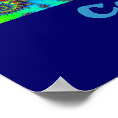 Kosmische Pizza Poster (Ecke)