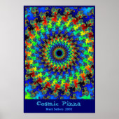 Kosmische Pizza Poster (Vorne)