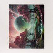Kosmische Planeten und farbenfrohe Welten Puzzle (Vertikal)