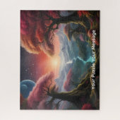 Kosmische Planeten und farbenfrohe Welten Puzzle (Vertikal)