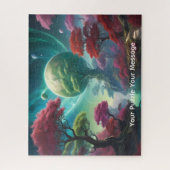 Kosmische Planeten und farbenfrohe Welten Puzzle (Vertikal)
