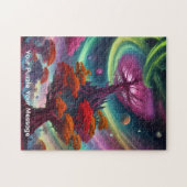 Kosmische Planeten und farbenfrohe Welten Puzzle (Horizontal)