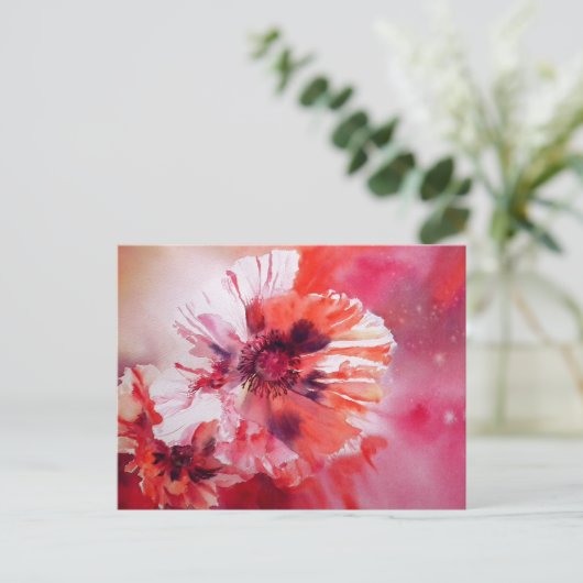 Kosmische Poppies Postkarte (Stehend Vorderseite)