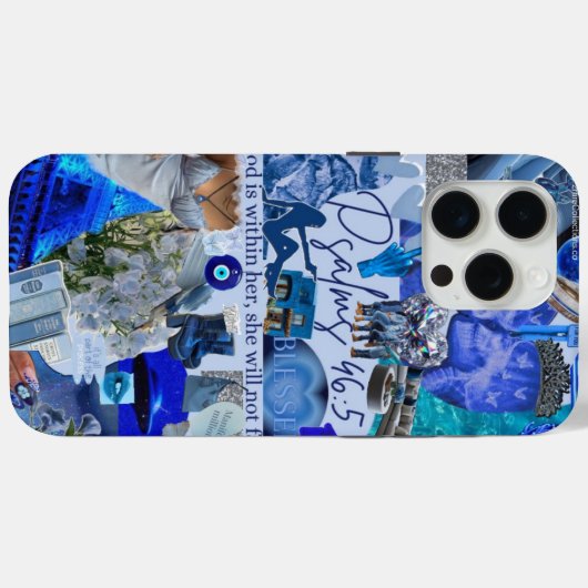 Kosmische Psalmen Collage Ästhetisches iPhone Fall Case-Mate iPhone Hülle (Rückseite (Horizontal))