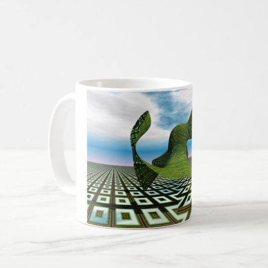Kosmische Pudel-Tasse Kaffeetasse (Vorderseite Links)