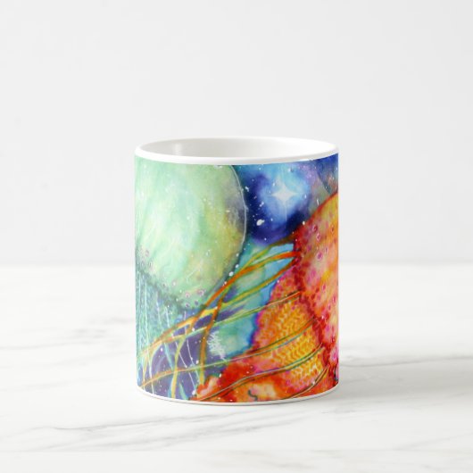 Kosmische Quallen Kaffeetasse (Mittel)