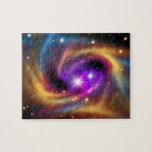 Kosmische Radiant-Indigofarben des Unendlichen Puzzle (Horizontal)