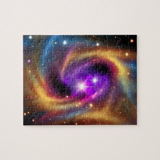 Kosmische Radiant-Indigofarben des Unendlichen Puzzle (Horizontal)