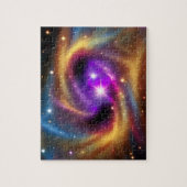 Kosmische Radiant-Indigofarben des Unendlichen Puzzle (Vertikal)