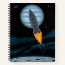 Kosmische Raketenschiffszene