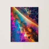 Kosmische Regenbogen in bewölkter Weltraumszene Puzzle (Vertikal)