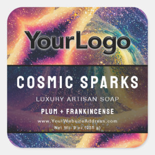 Kosmische Regenbogen-Reiki-Energie-Arbeiter-Produk Quadratischer Aufkleber