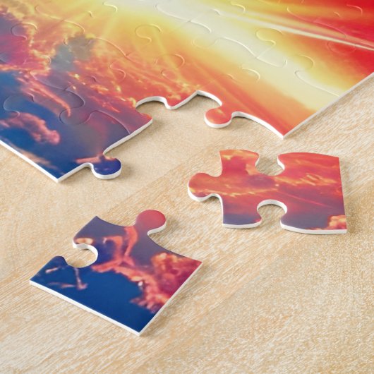 Kosmische Regenbögen über Fantasie-Indizien-Wolken Puzzle (Seite)