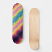 Kosmische Regenbogenenergie, nicht binär, LGBTQ+ Skateboard (Vorderseite)