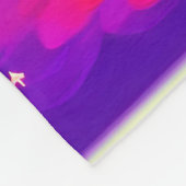 Kosmische Regenbogenkunst Fleecedecke (Ecke)